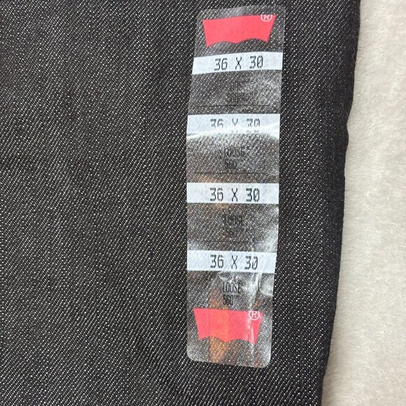 NEW Levi 560 Jeans 36x30 Loose Fit Slightly Tapered Leg Baggy Relaxed Y2K Black - Picture 4 of 6